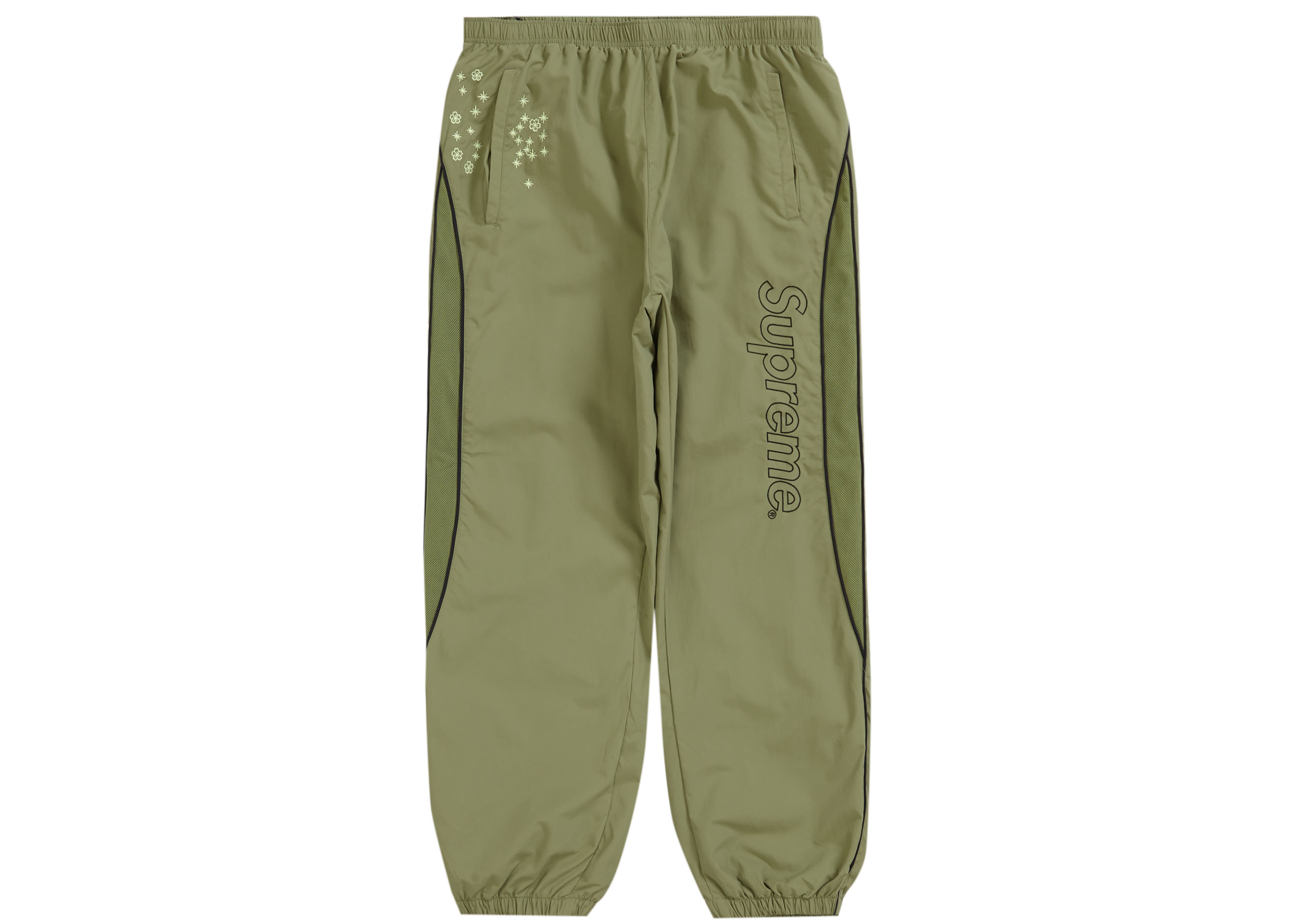 Supreme AOI Glow-in-the-Dark Track Pant Olive Men's - SS22 - US