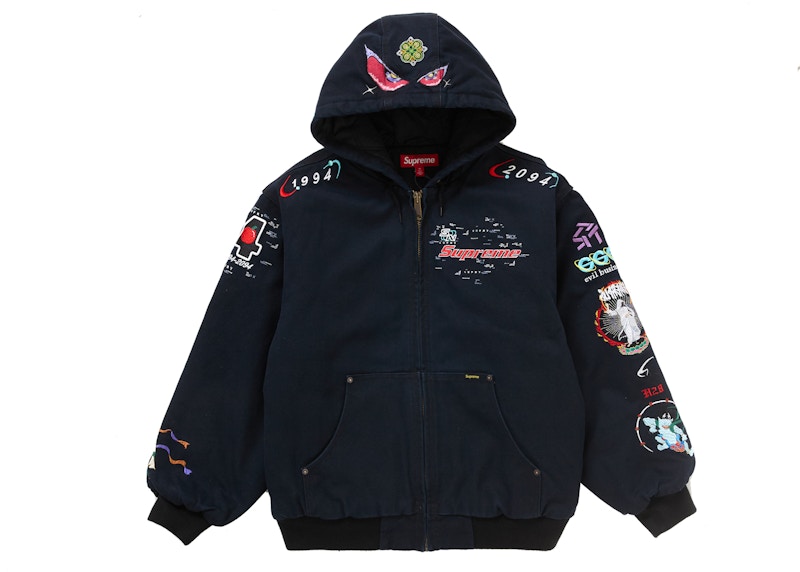 Supreme AOI Hooded Work Jacket Black Men's - SS24 - US