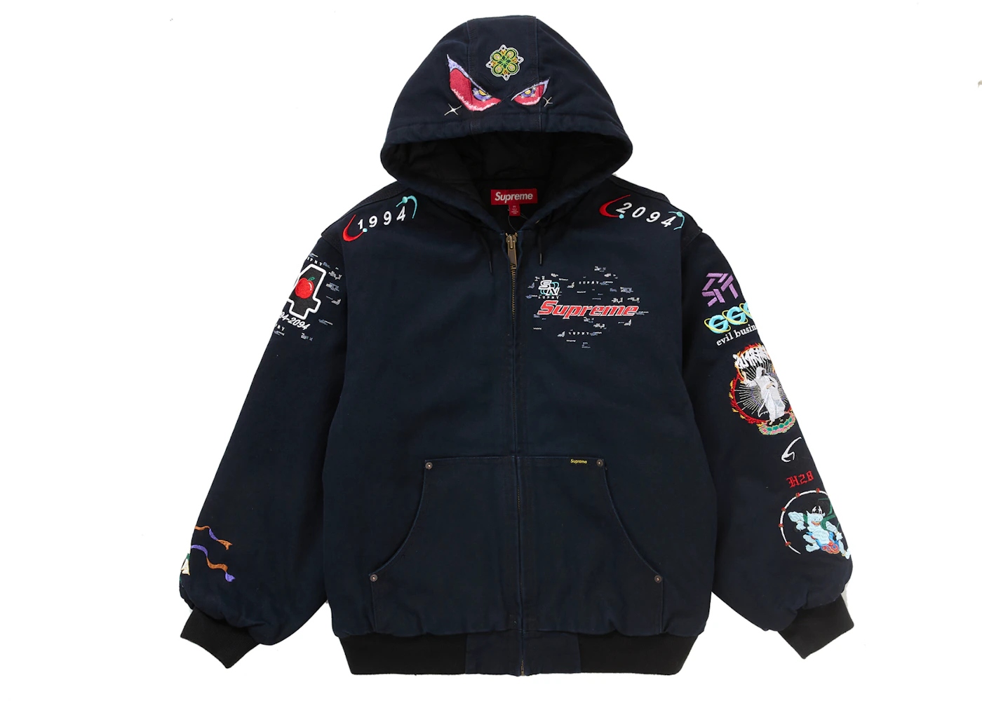 Supreme AOI Hooded Work Jacket Black Men's SS24 US