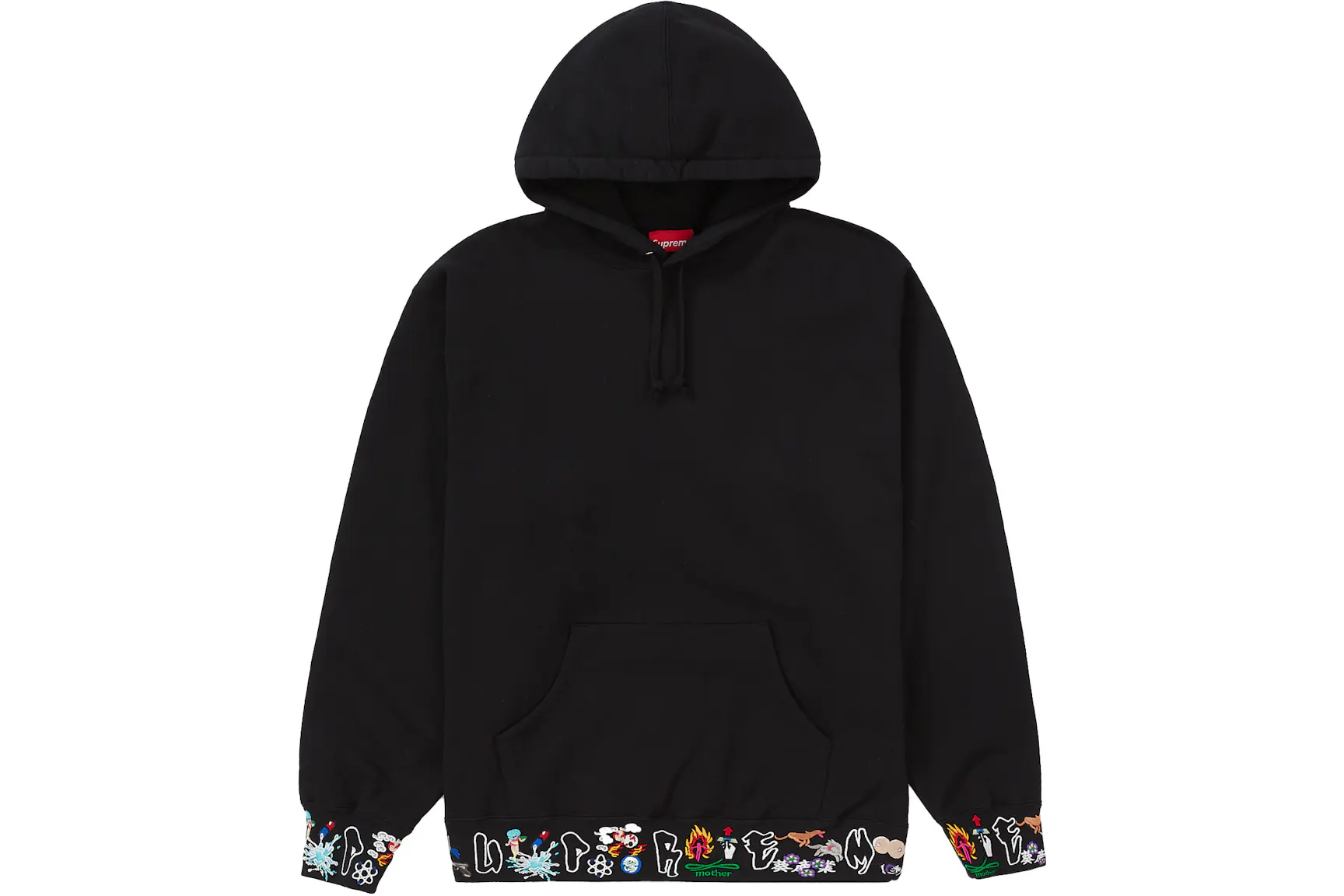 Supreme AOI Icons Hooded Sweatshirt Black - FW21 - CN