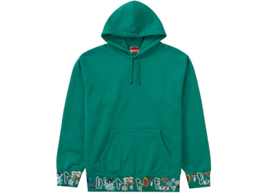 Supreme AOI Icons Hooded Sweatshirt Dark Aqua - FW21