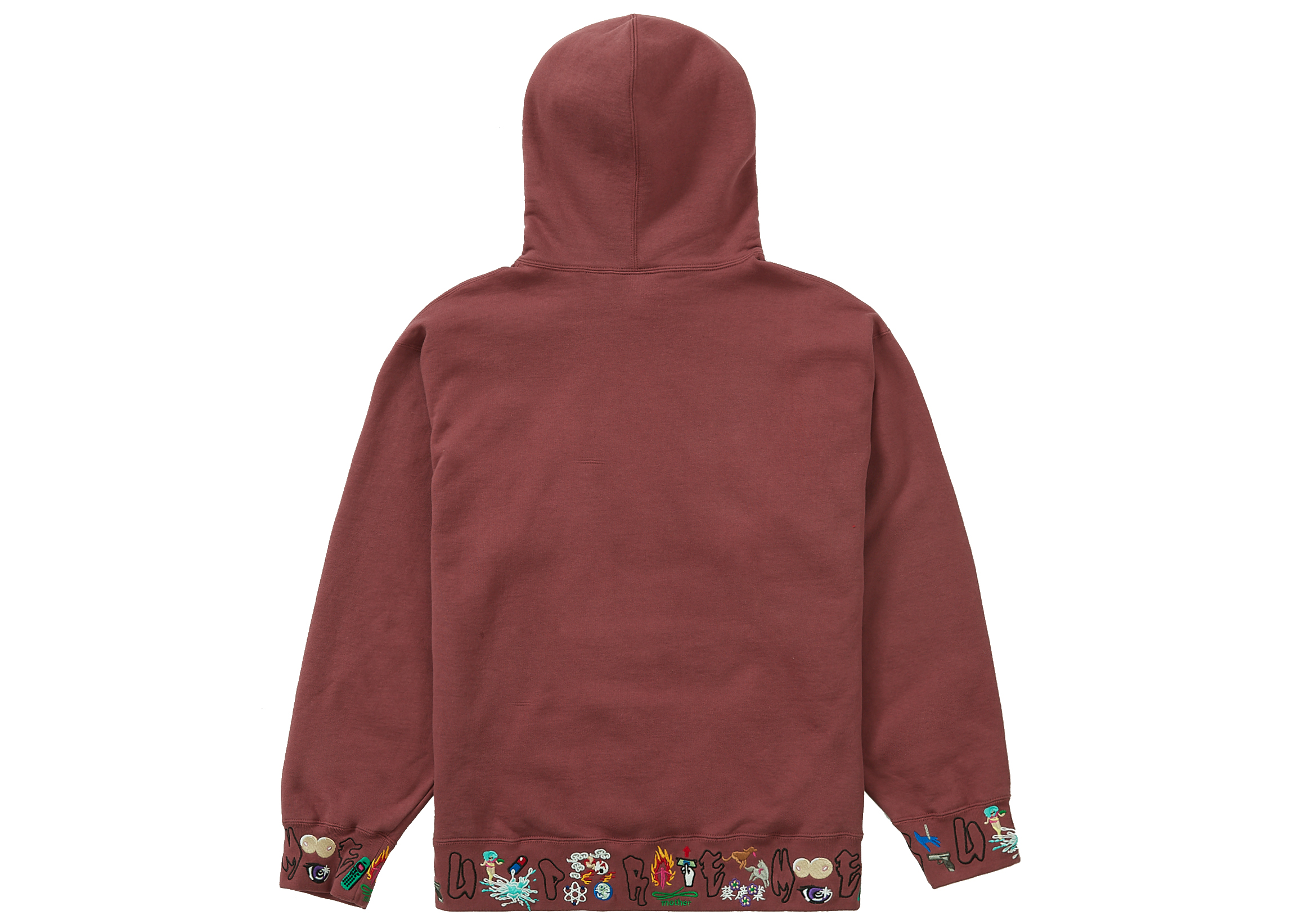 Supreme AOI Icons Hooded Sweatshirt Plum メンズ - FW21 - JP