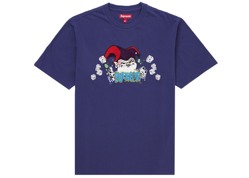 Supreme AOI Jester S/S Top Navy Men's - FW25 - US