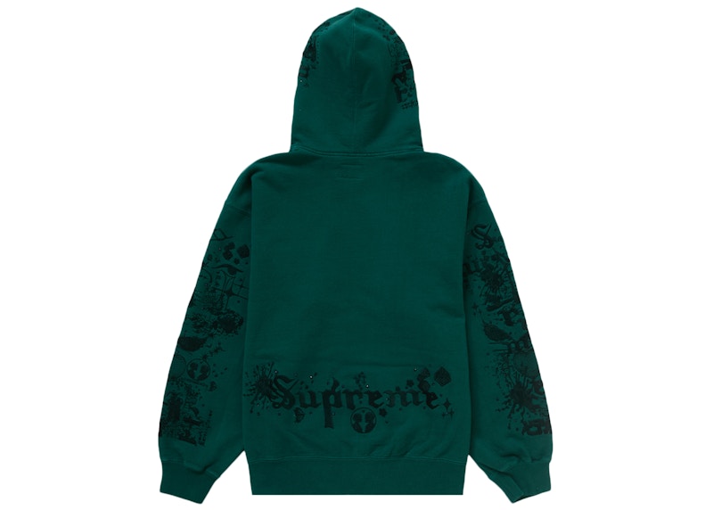 Supreme AOI Zip Up Hooded Sweatshirt Teal Men's - SS24 - US