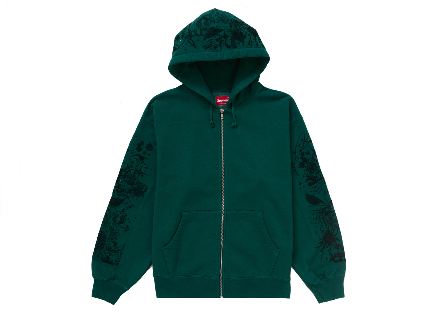 Supreme AOI Zip Up Hooded Sweatshirt Teal メンズ - SS24 - JP