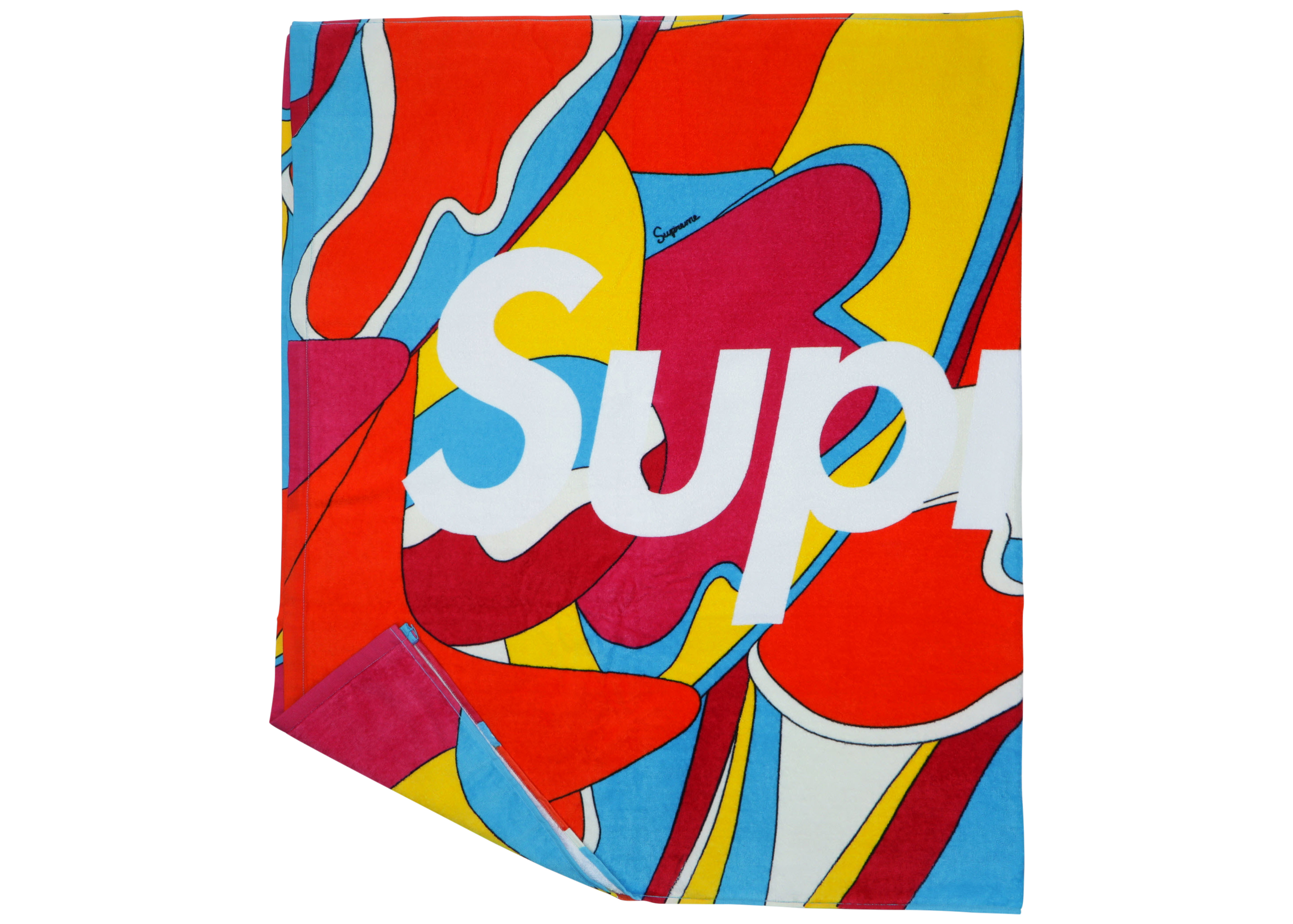 Supreme Abstract Beach Towel Red