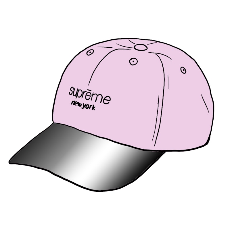 supreme acrylic visor 6 panel