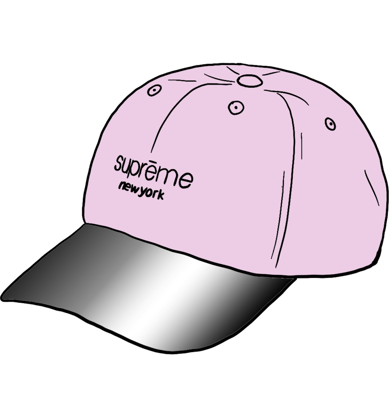 Supreme acrylic visor 6 panel Clearance