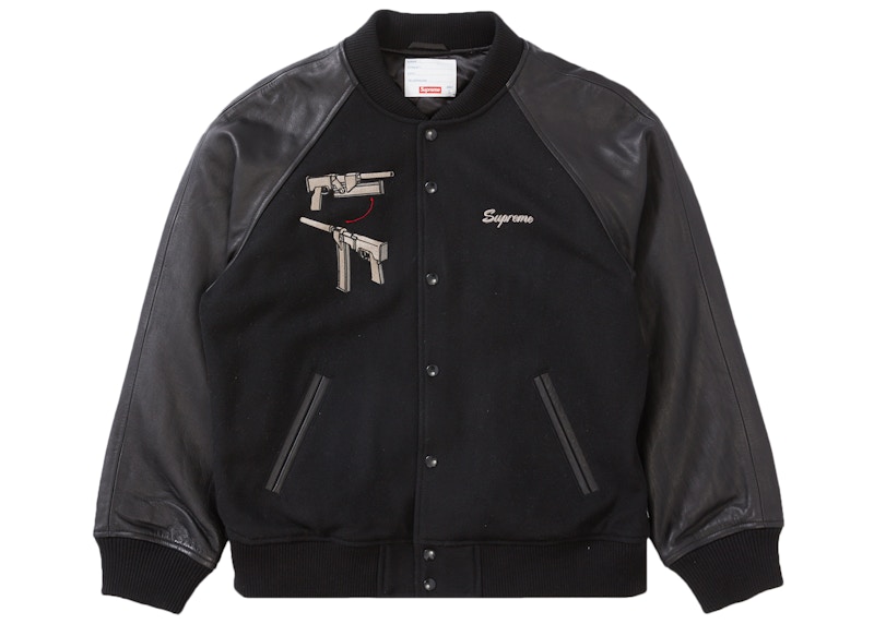 Supreme Aeon Flux Varsity Jacket Black Men's - SS22 - US