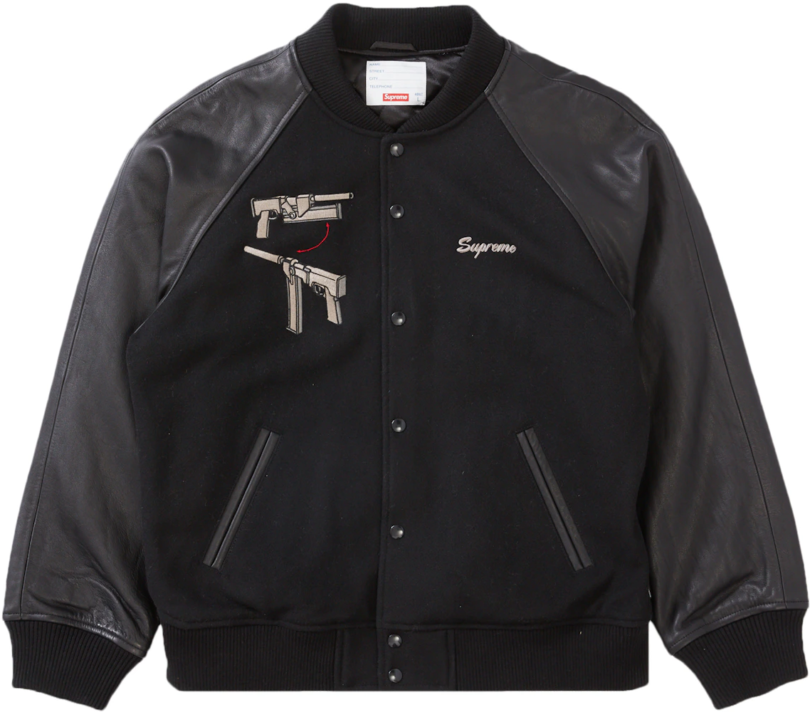 Supreme Aeon Flux Varsity Jacket Black - SS22 Men's - US