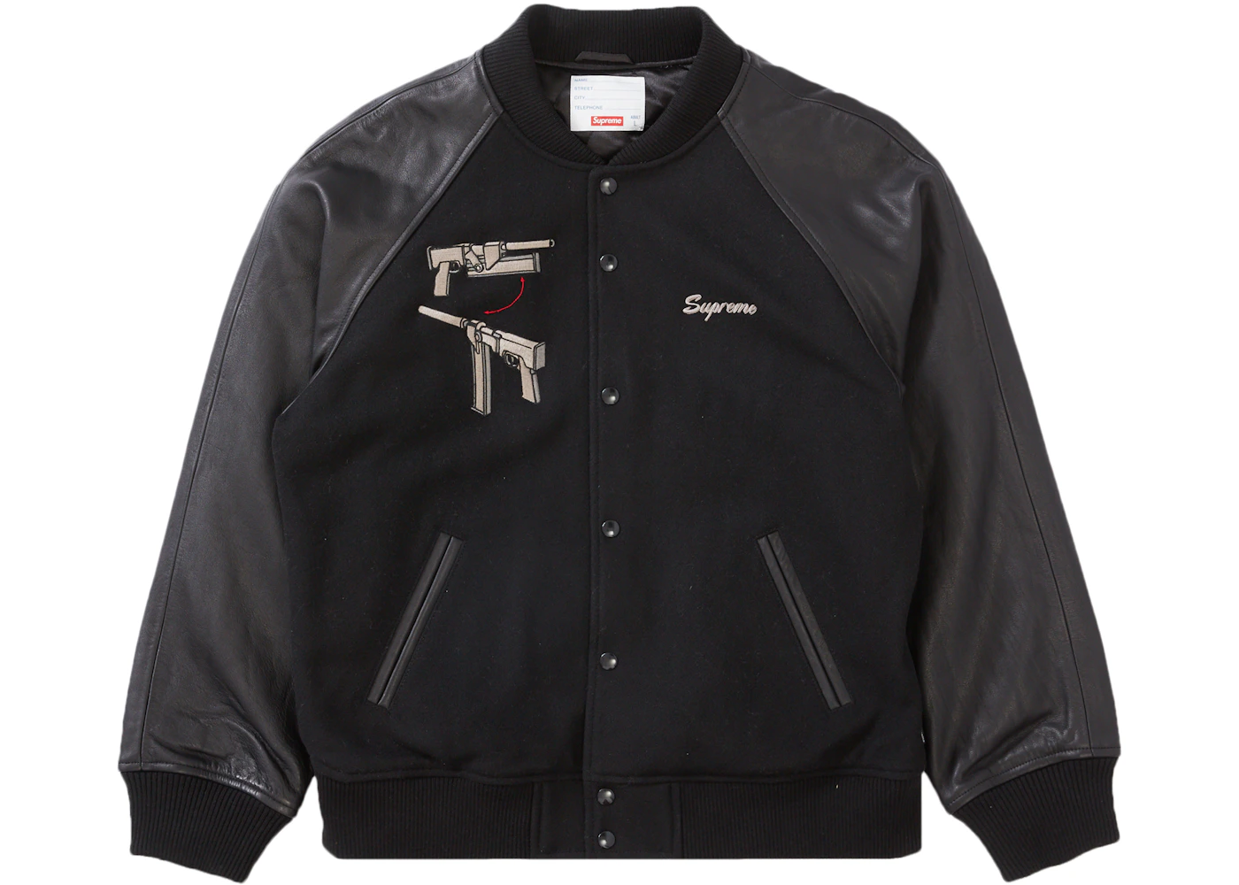 Supreme Aeon Flux Varsity Jacket Black - SS22 Men's - US