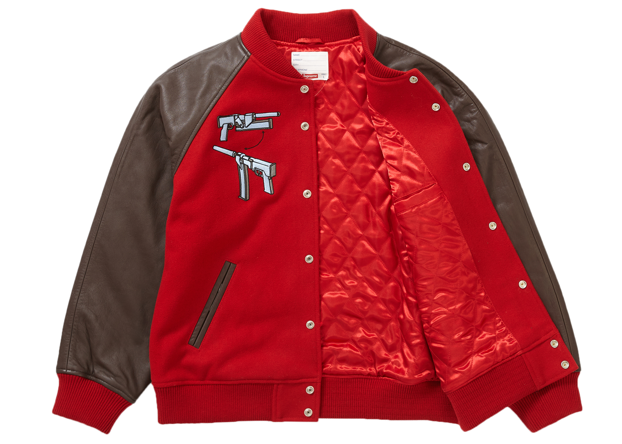 Supreme Aeon Flux Varsity Jacket Red
