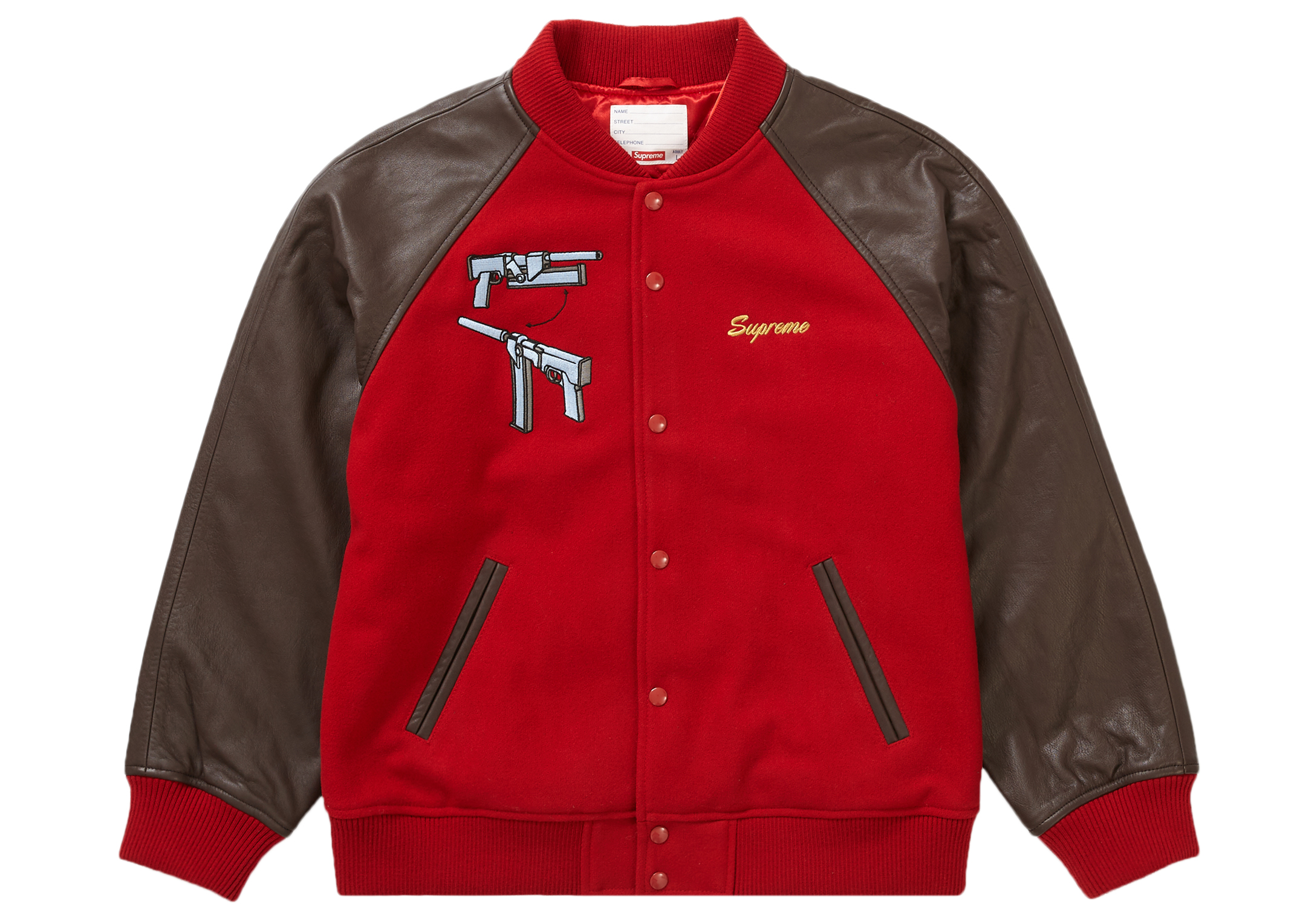 Supreme Aeon Flux Varsity Jacket Red
