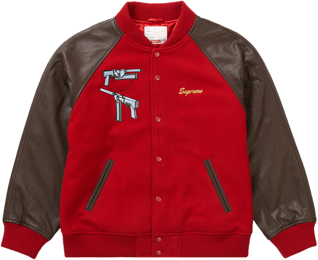 Supreme Aeon Flux Varsity Jacket Red Men's - SS22 - US