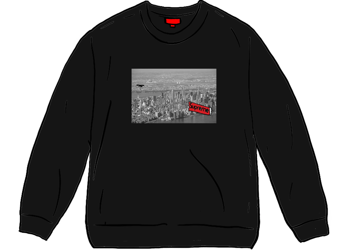 Supreme Aerial Crewneck Black Men's - FW20 - US Supreme Aerial Crewneck Black Men's - FW20 - US