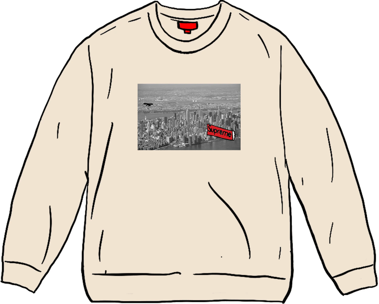 【 Burgundy L 】Aerial Crewneck Sweatshirt