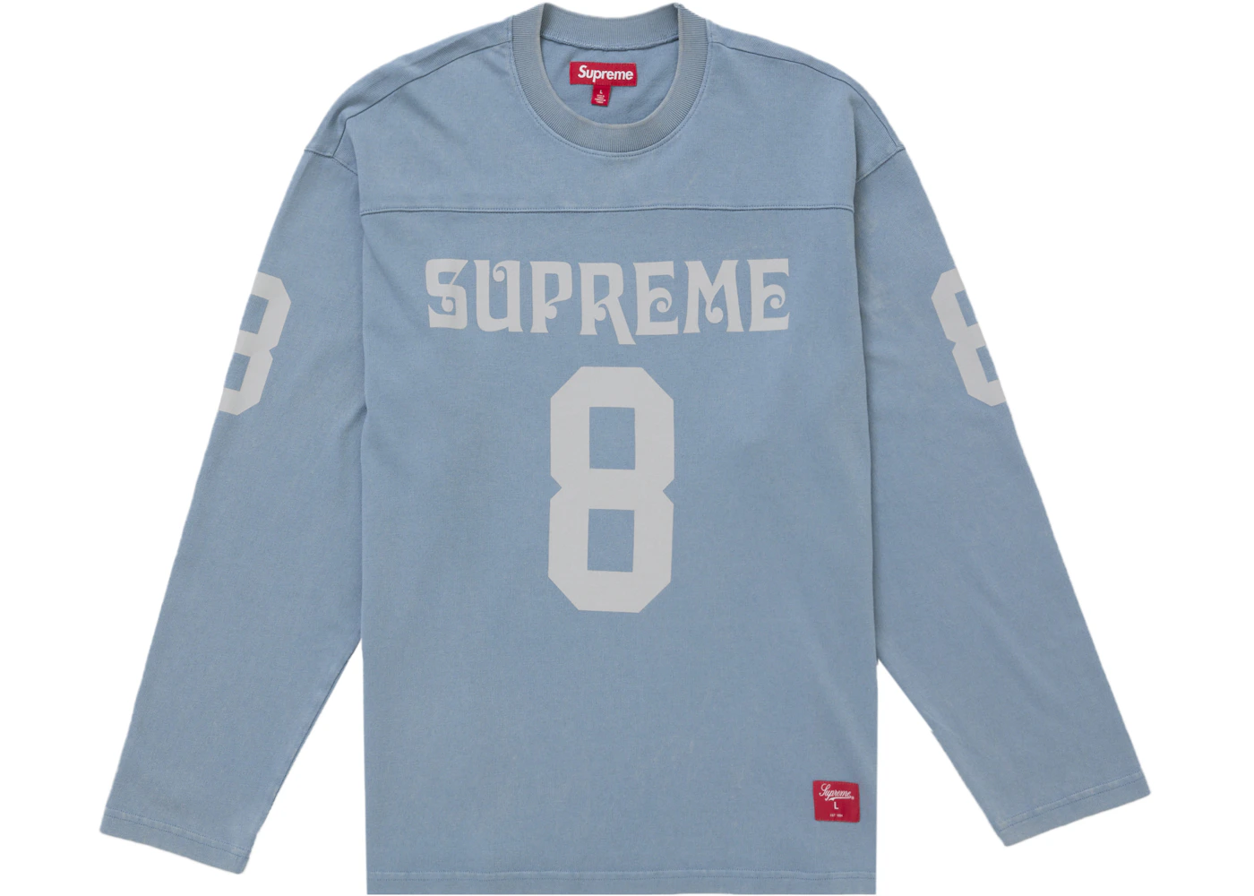 Supreme Affiliated L/S Football Top Dusty Blue Men's - SS25 - US