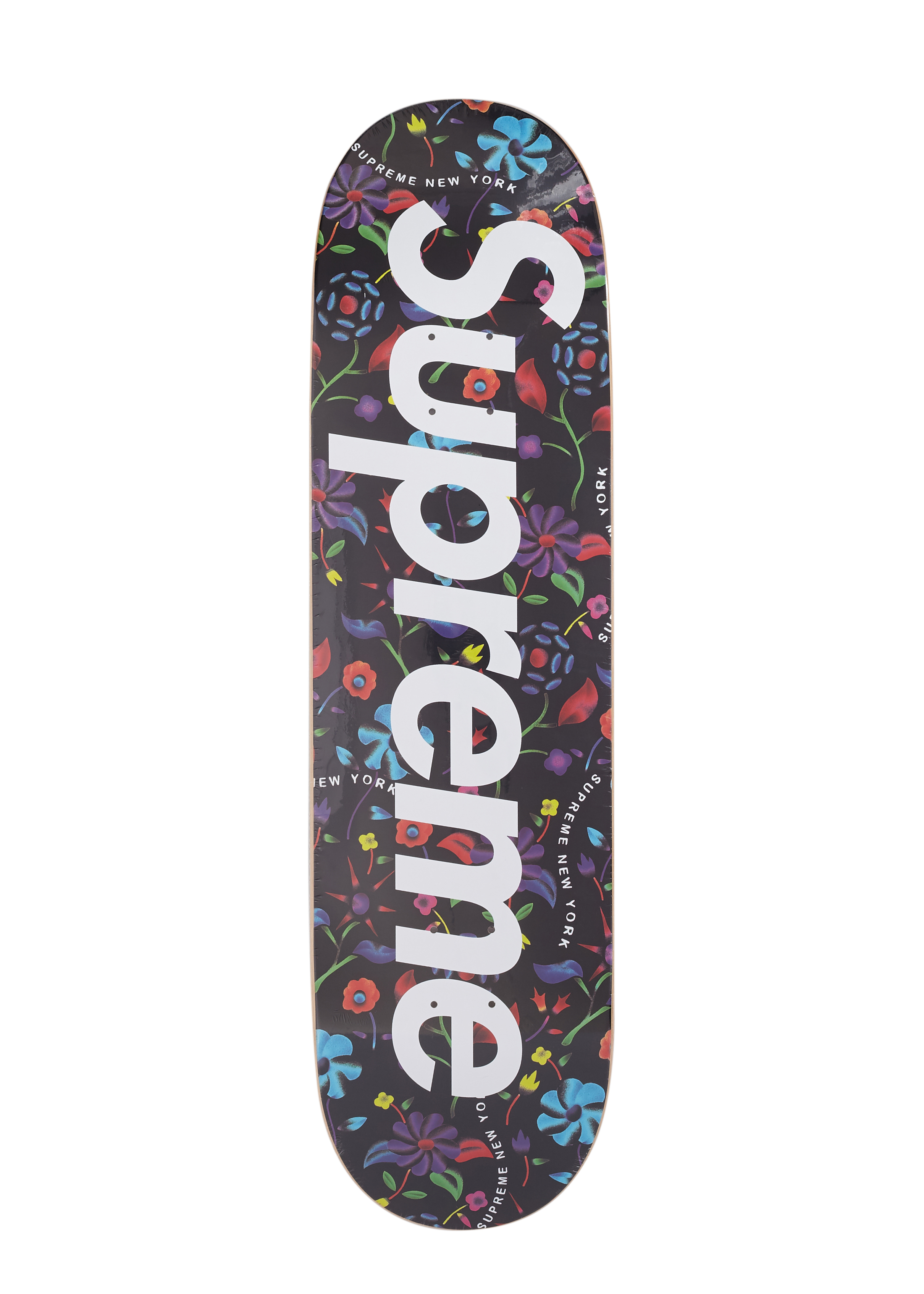 Supreme Airbrushed Floral Skateboard Deck Black