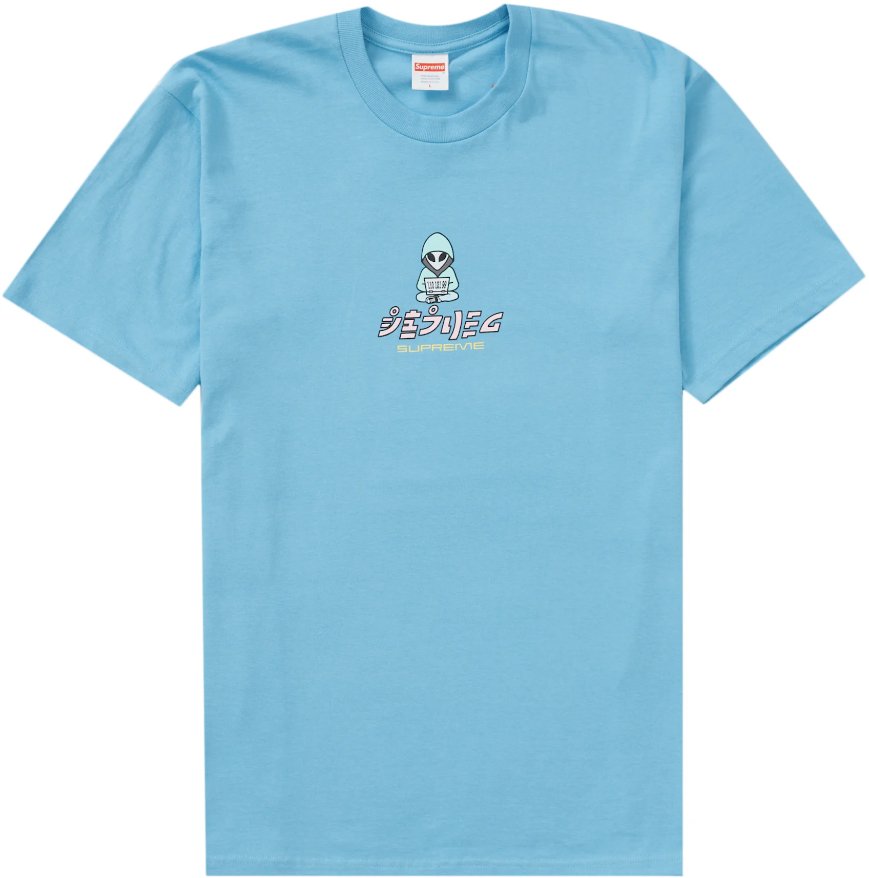 Supreme Light Blue Cotton Supreme City Embroidered Long Sleeve T-Shirt XL  Supreme