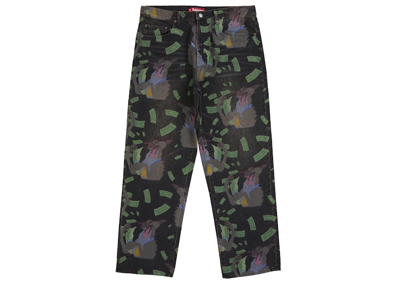 パンツ Supreme All Dogs Go To Heaven Loose Fit Supreme All Dogs Go To Heaven Loose Fit Jean Washed Black Men's