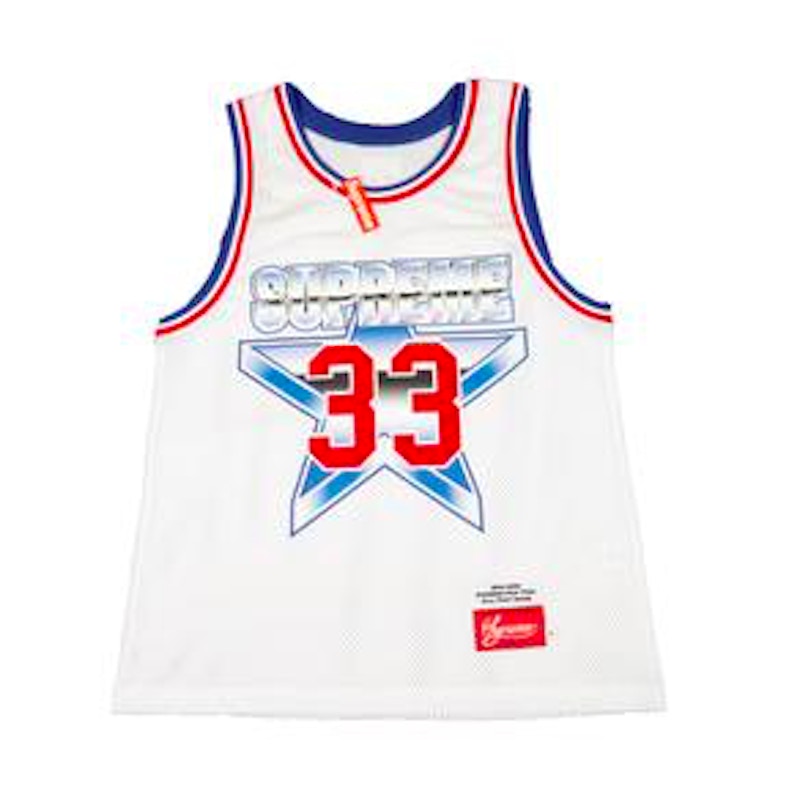 supreme basketball jersey white