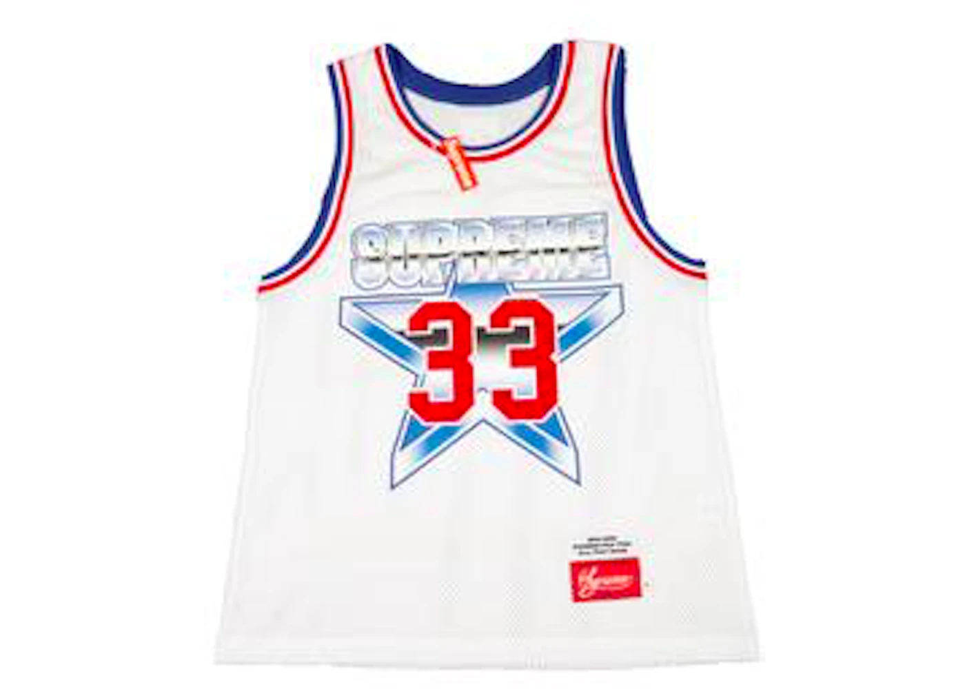 Supreme nba jersey white best sale