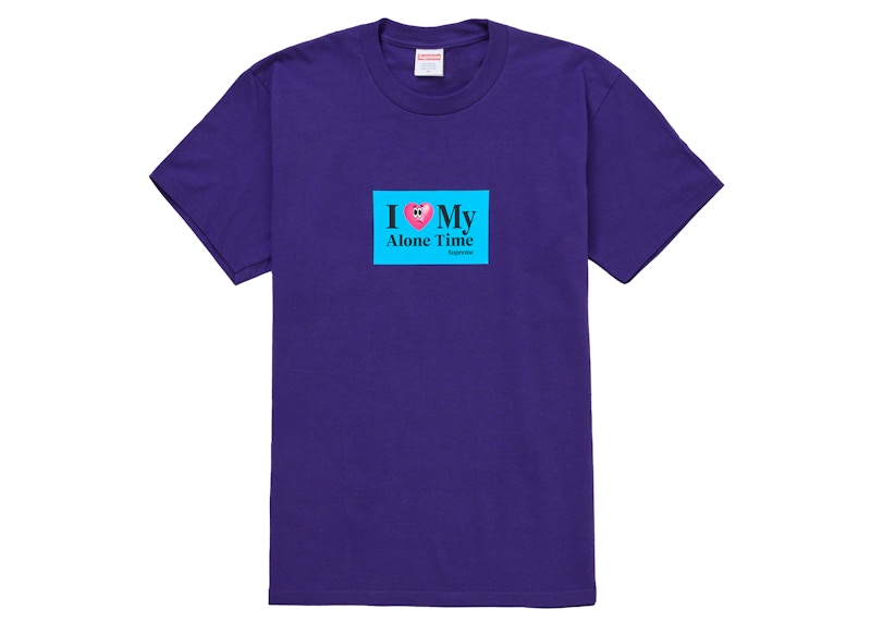 Supreme Alone Time Tee Purple Men's - SS26 - US