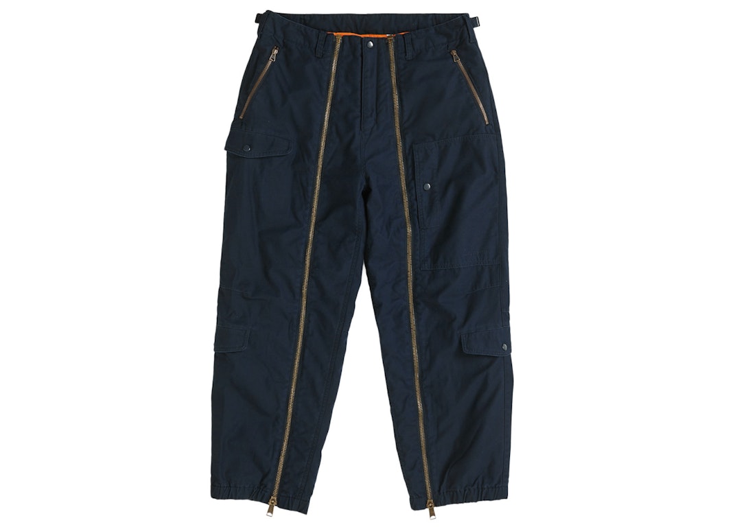 Pre-owned Supreme Alpha Industries Cotton Twill Flight Pant Navy