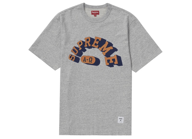 Supreme Alpha Omega S/S Top Heather Grey - FW21 Men's - US