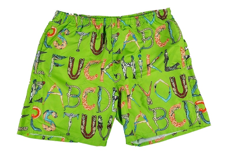 交通障害Supreme alphabet water short orange S ショートパンツ