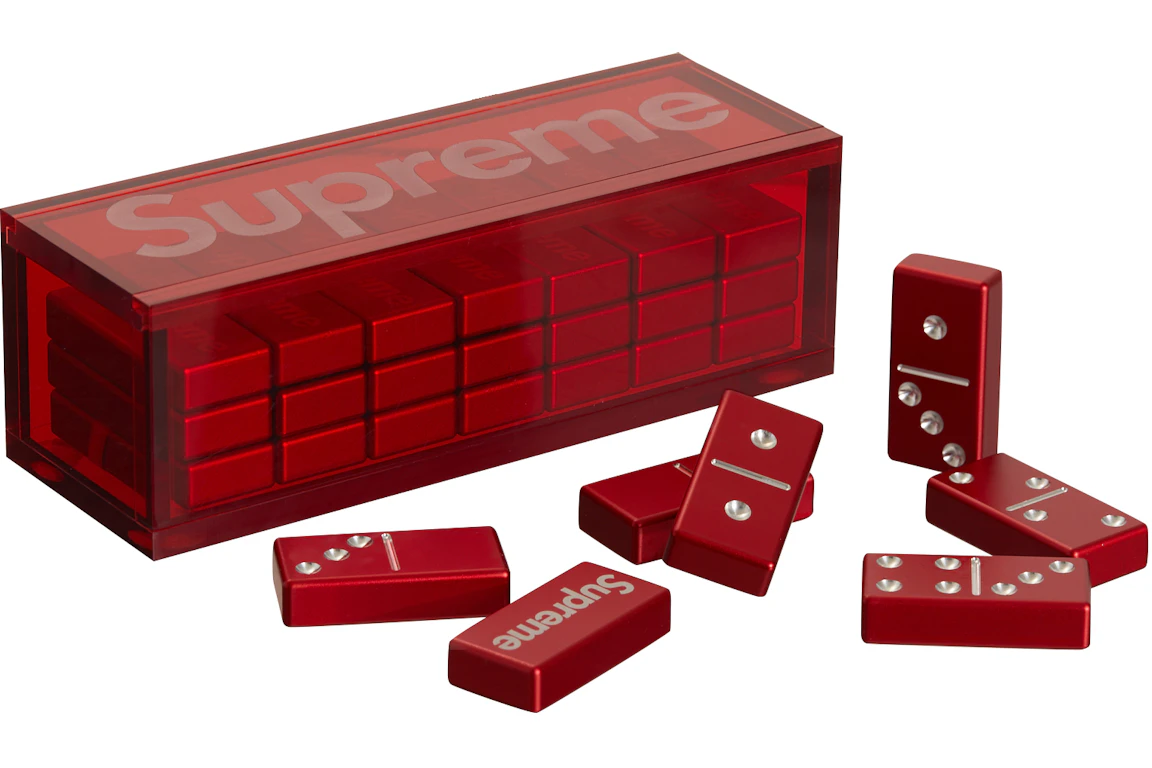 Supreme Aluminum Domino Set Red