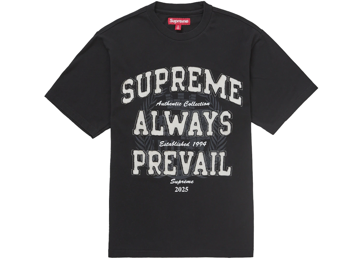Supreme Always Prevail S/S Top Black Men's FW25 GB