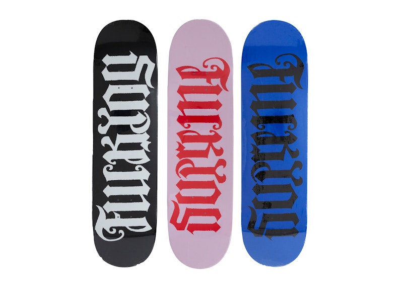 スケートボード Supreme Friend Skateboard Multicolo Supreme Ambigram Skateboard Deck Set Multicolor - US