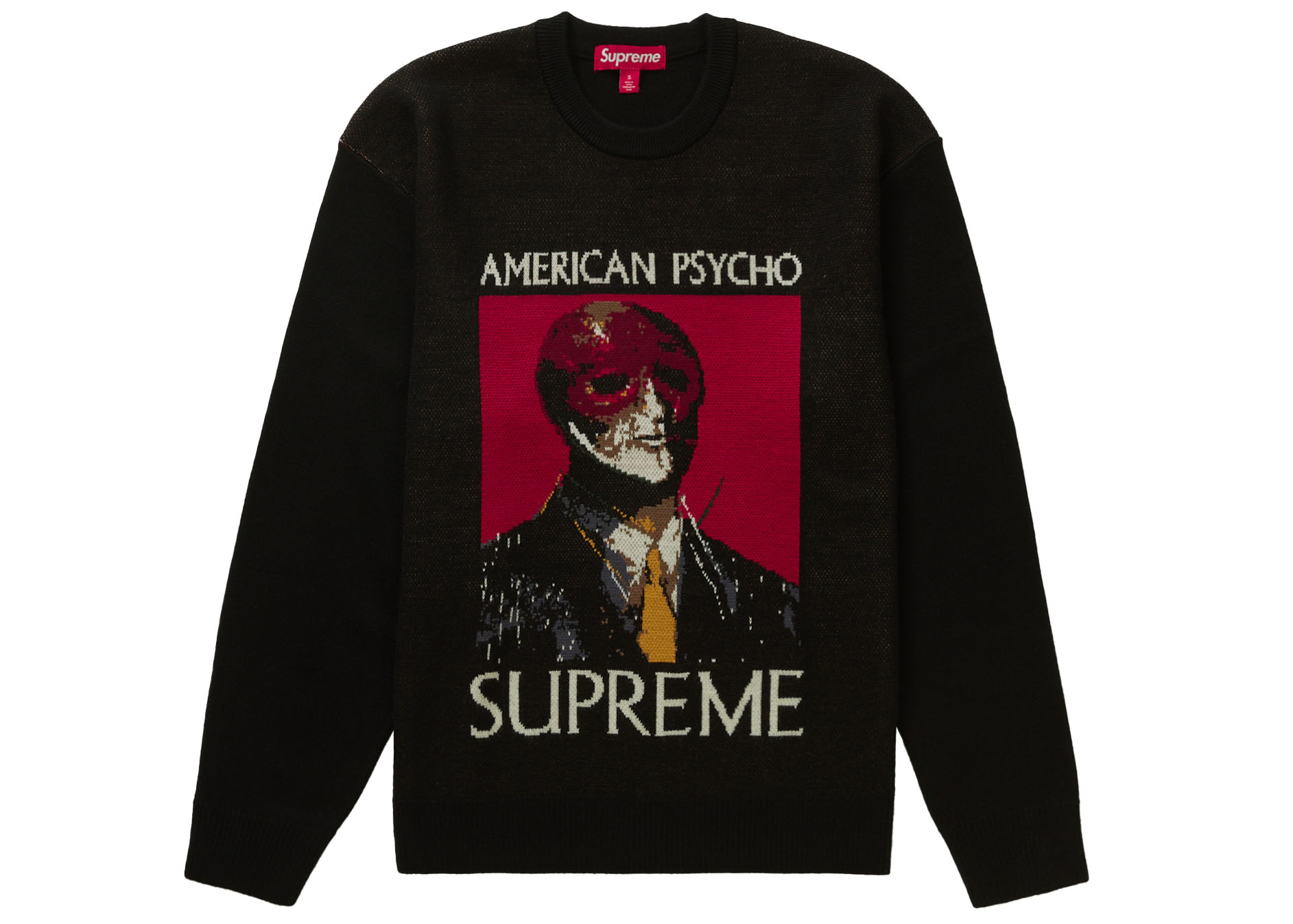 Supreme American Psycho Sweater Black Men's - FW23 - US