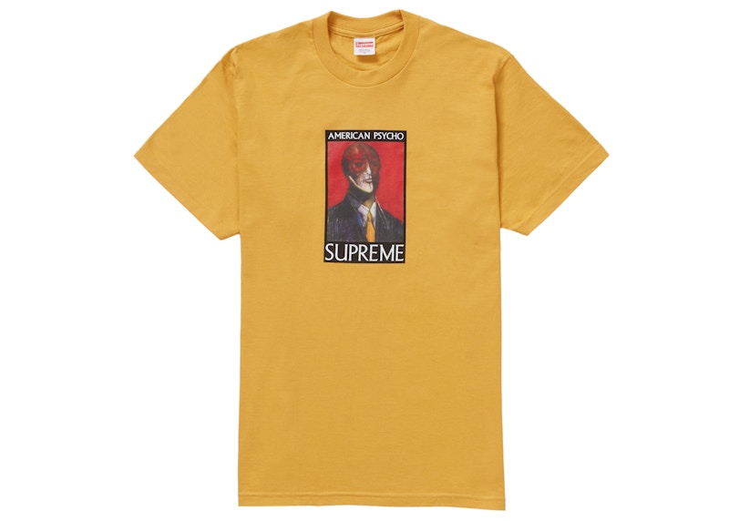 supreme American Psycho Tee Mustard XL-