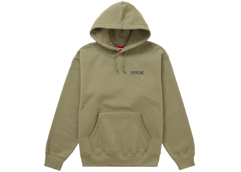 Supreme Anarchy Hooded Sweatshirt Light Olive Men's - FW24 - US