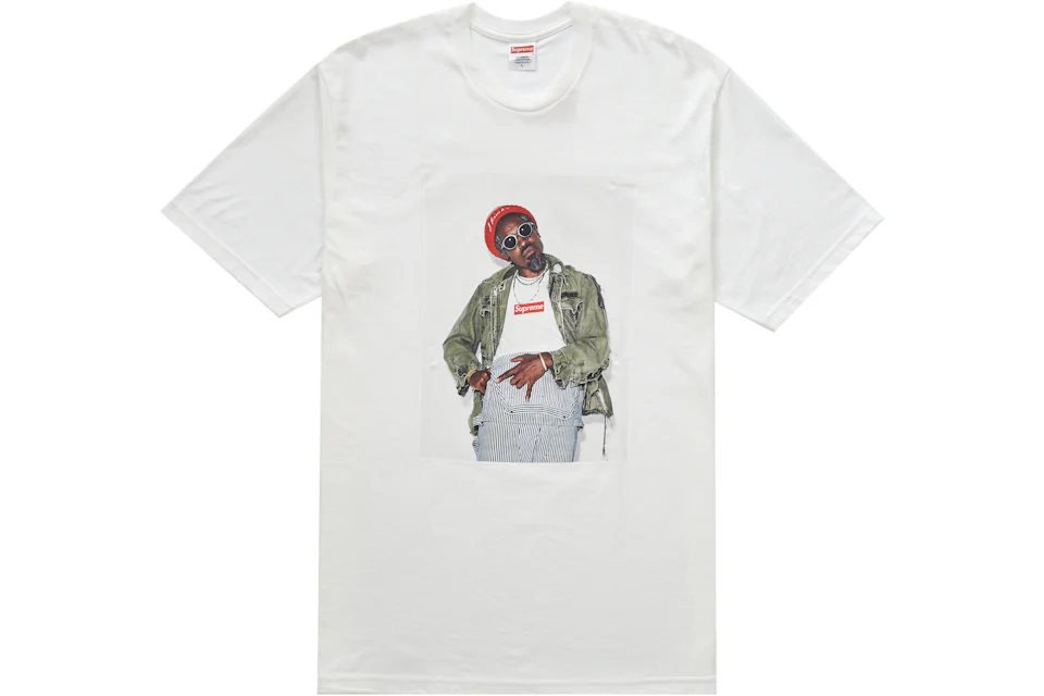 T-Shirt Supreme André 3000 weiß