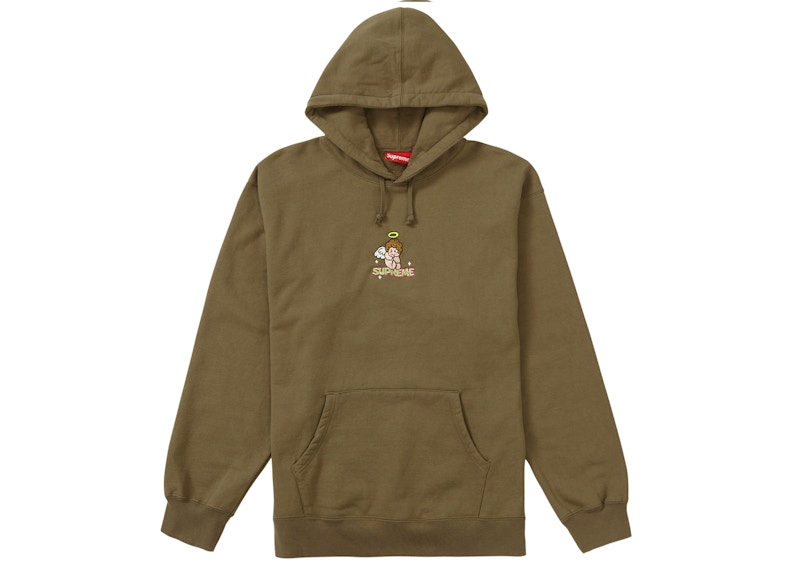 Supreme Angel Hooded Sweatshirt Olive Brown