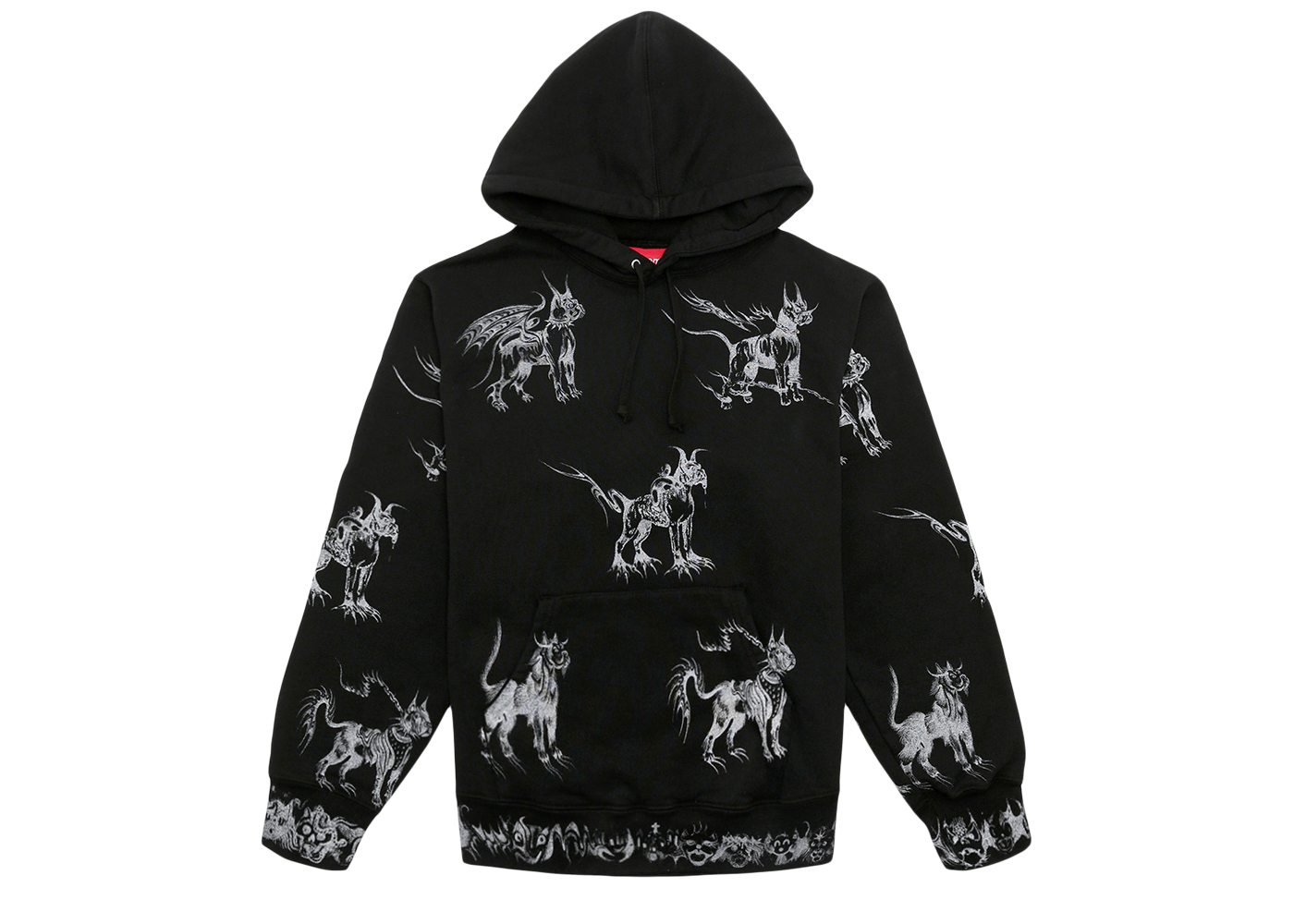 Supreme Animals Hooded Sweatshirt Black Men's - SS20 - GB