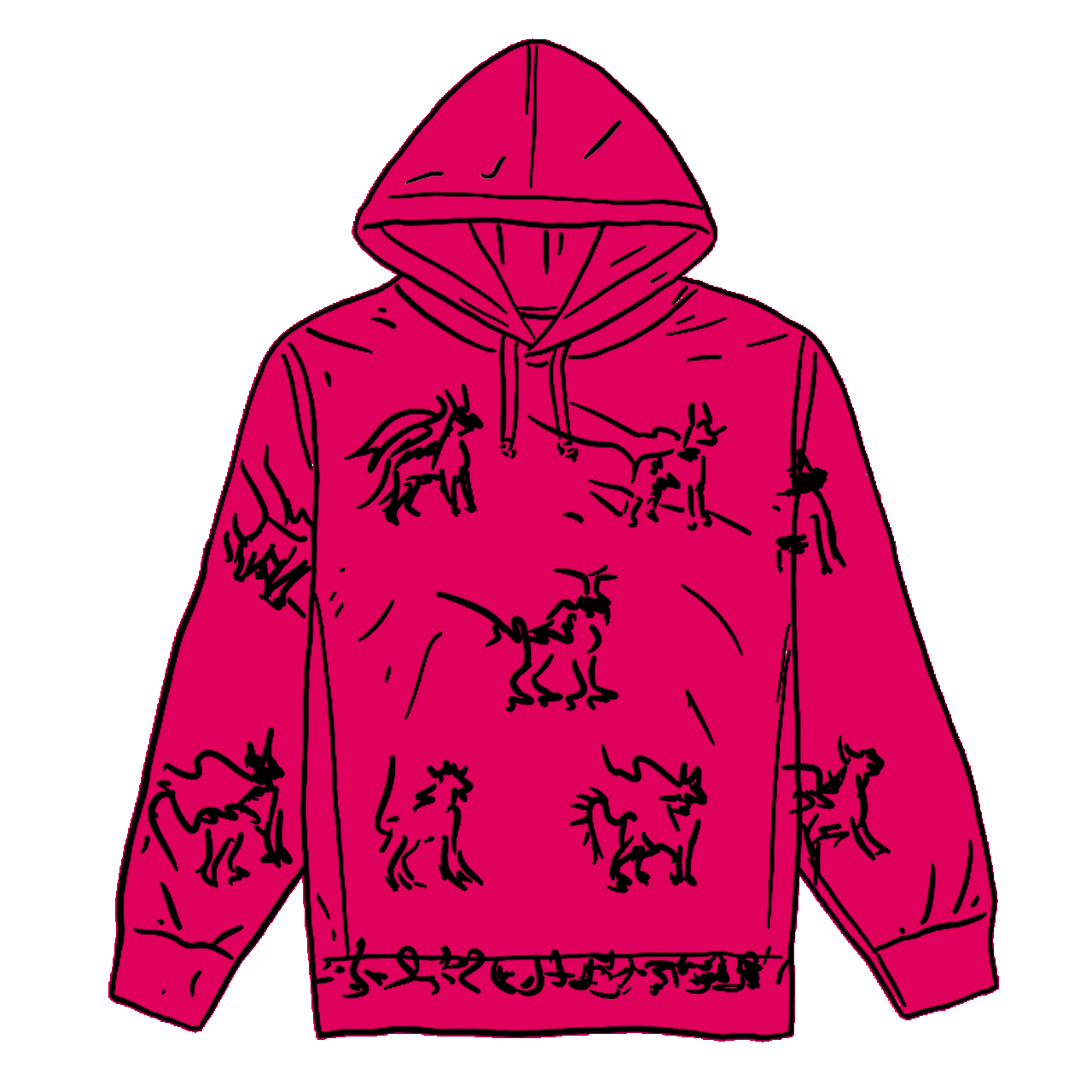 Supreme Animals Hooded Sweatshirt Fuchsia - SS20 Men's - US