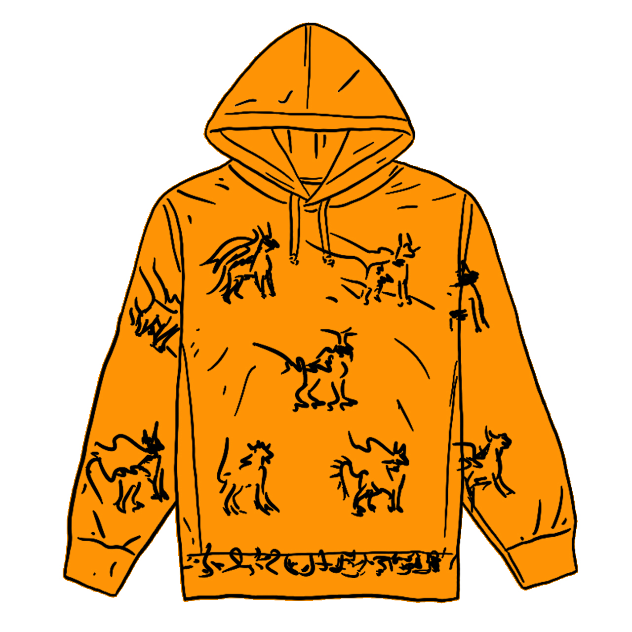 Supreme Animals Hooded Sweatshirt Gold - SS20 Men's - US