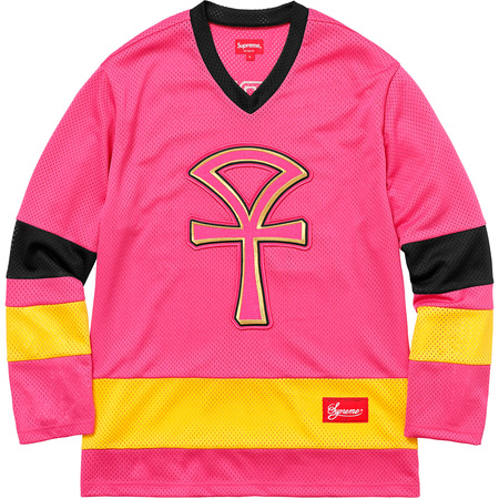 Supreme Ankh Hockey Jersey Pink Men's - SS18 - GB