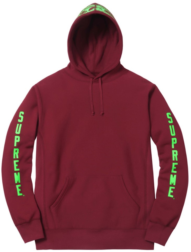 Supreme Anti Hero Hooded Sweatshirt Burgundy