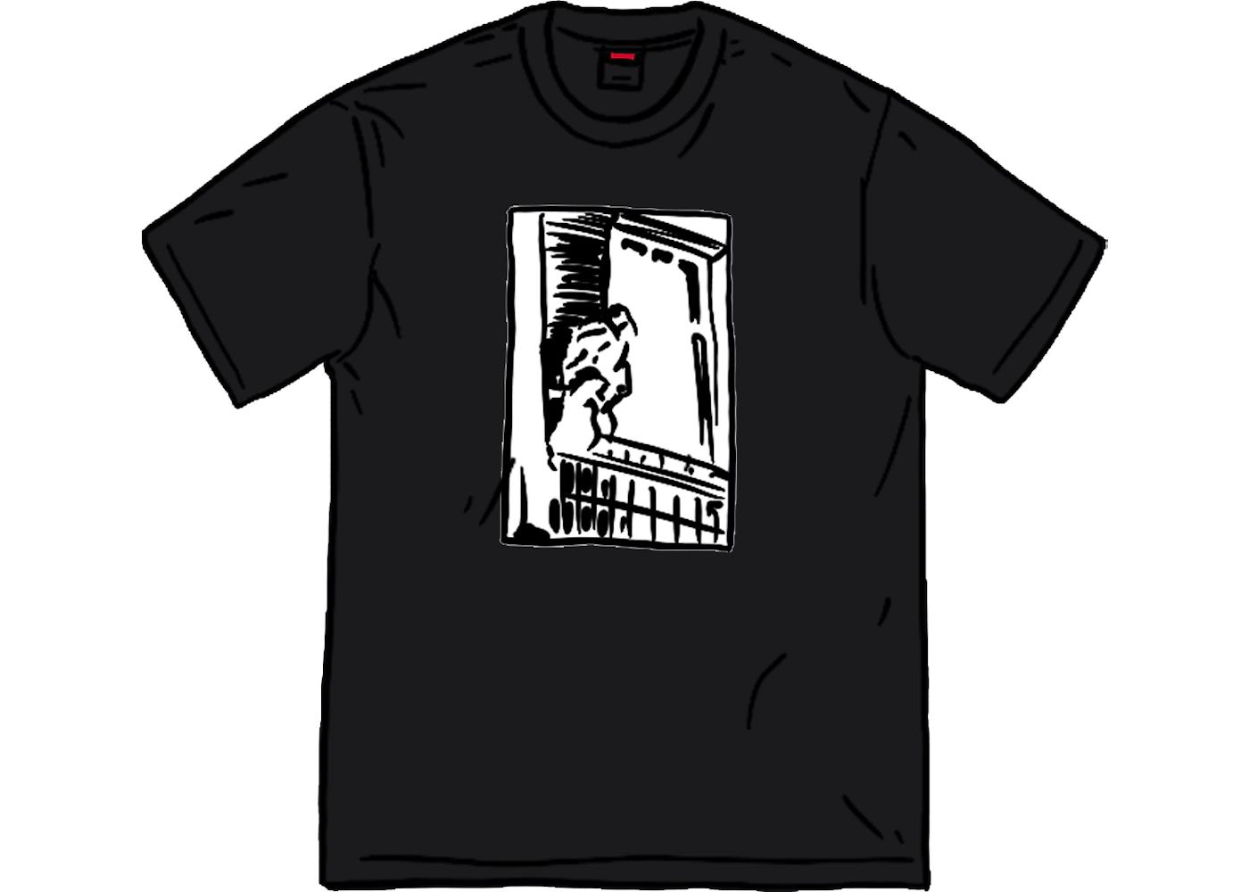 Supreme Antihero Balcony Tee Black Men's - FW20 - US