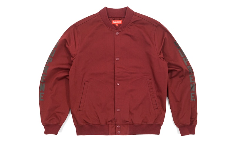 Supreme Antihero Bomber Jacket Burgundy Men's - SS16 - US