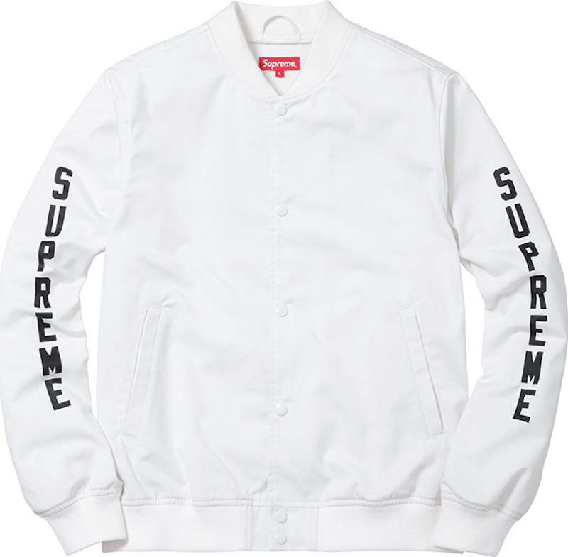 Supreme Antihero Bomber Jacket White Men's - SS16 - GB