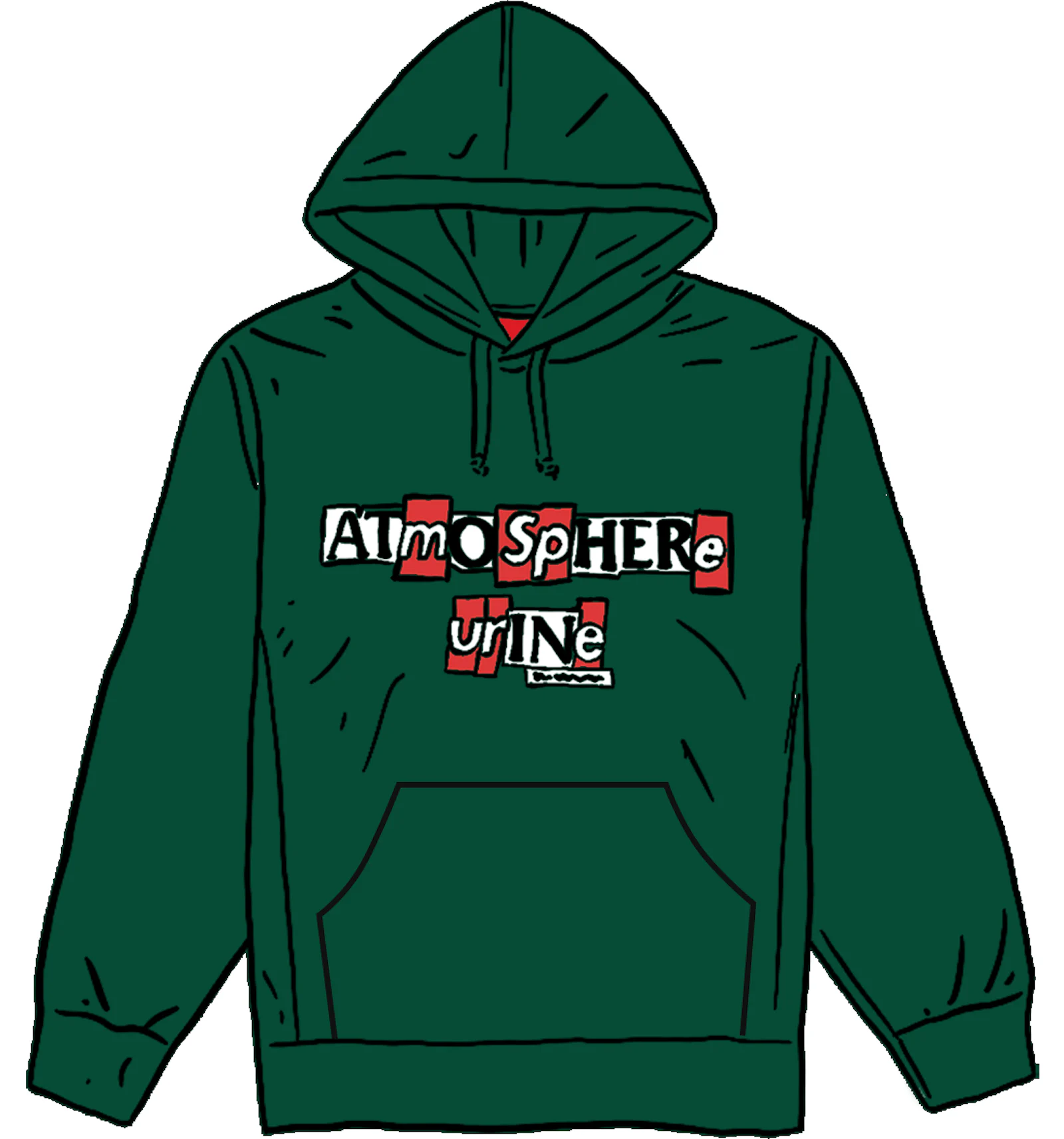 Supreme x top anti hero hoodie