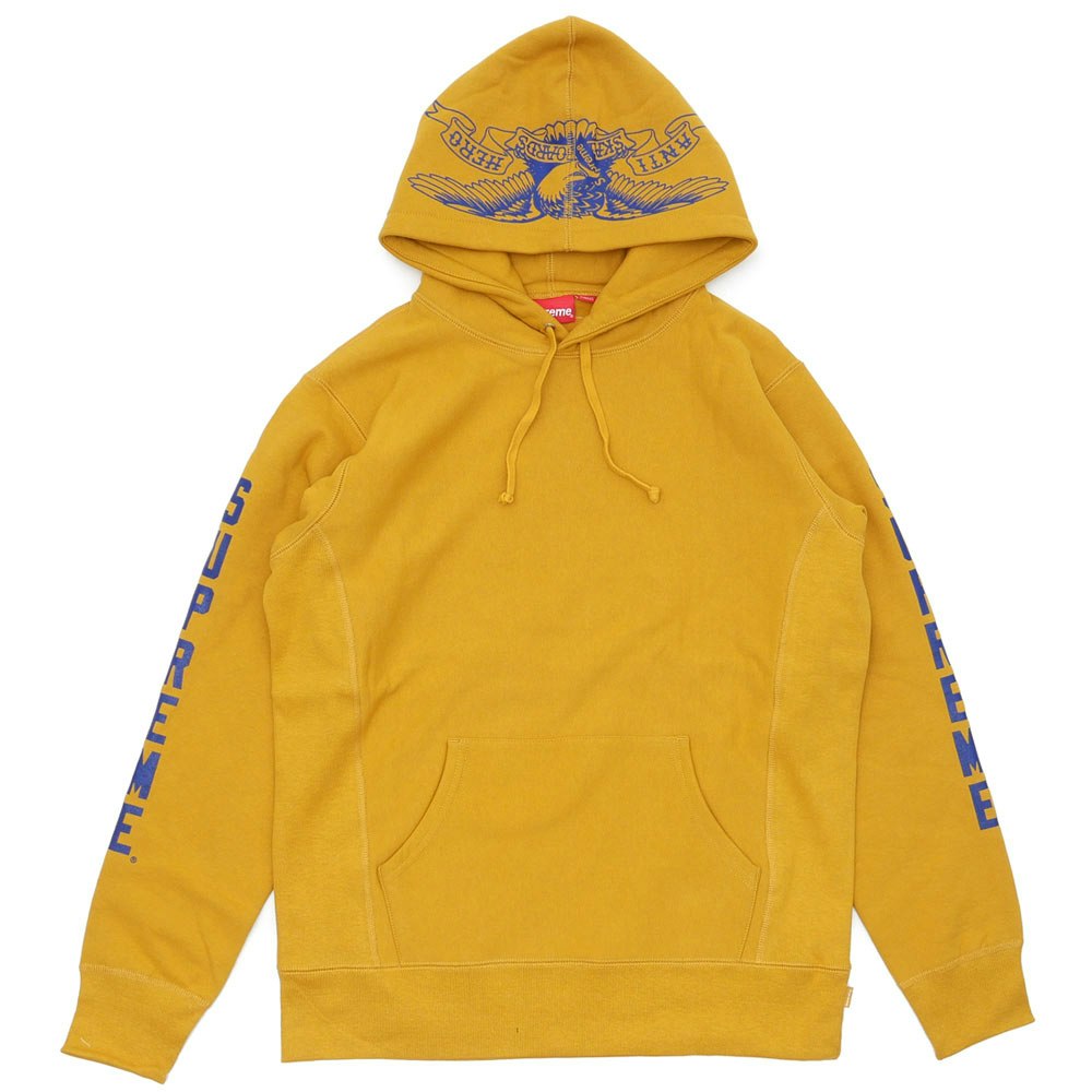 Supreme Antihero Hooded Sweatshirt Mustard - SS16 - KR