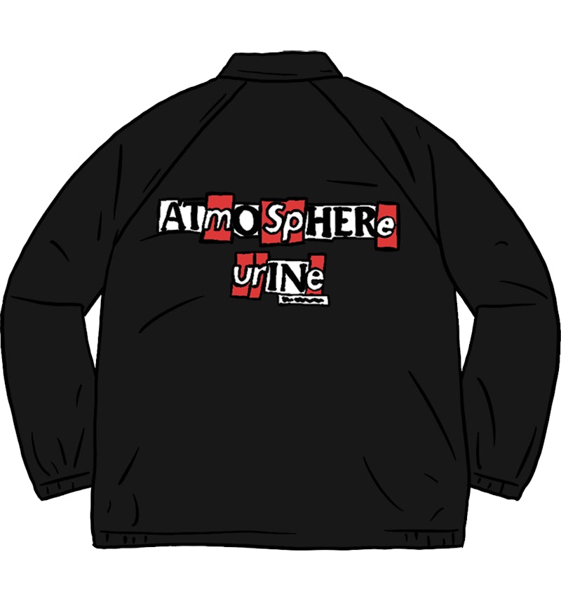 Supreme Snap Front Twill Jacket black Supreme Snap Front Twill Jacket black