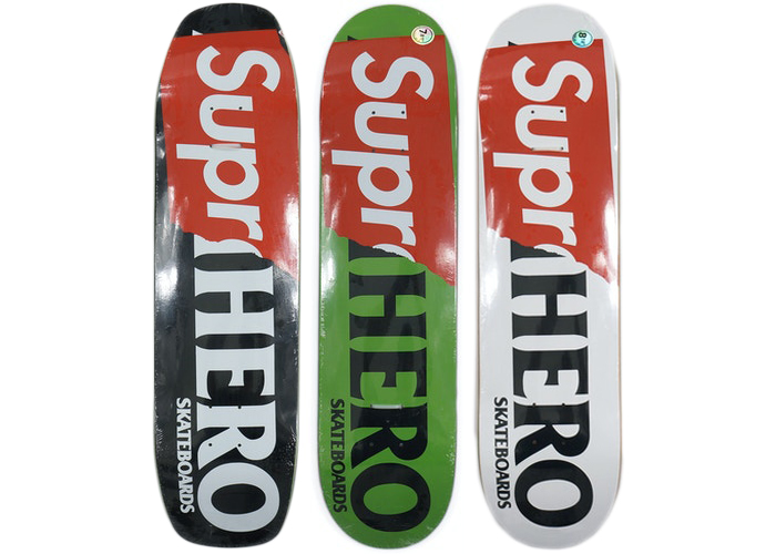 Supreme ANTIHERO Curbs Skateboard Deck Set Multicolor